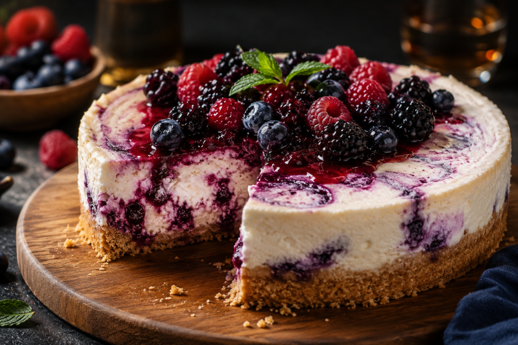 Berry Ricotta Cheesecake