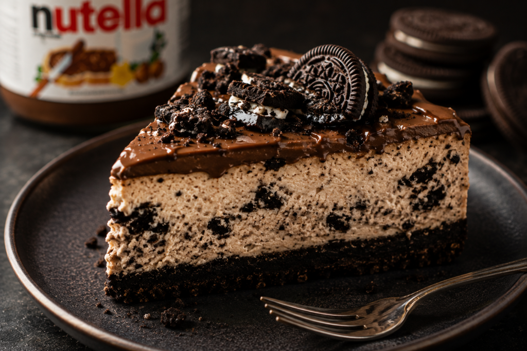 Nutella Oreo Cheesecake