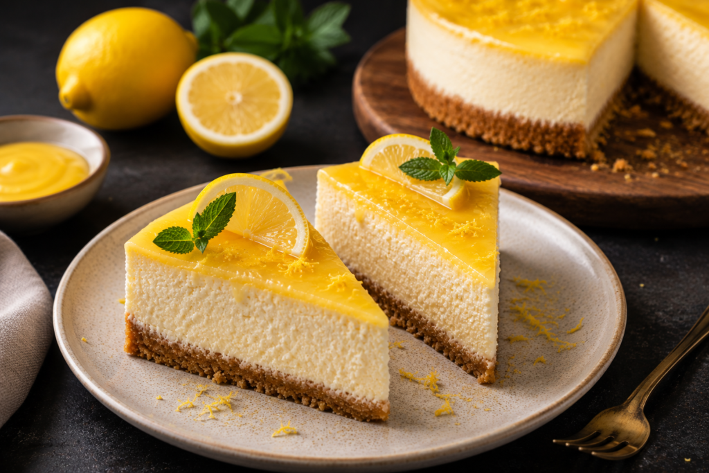 Lemon cheesecake