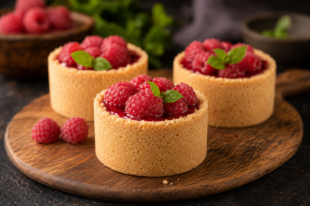 Raspberry Mini Cheesecakes