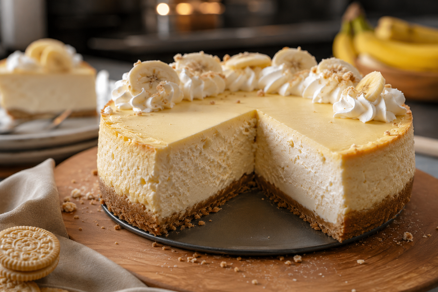 Banana Cream Cheesecake