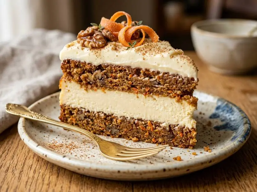 Carrot cheesecake